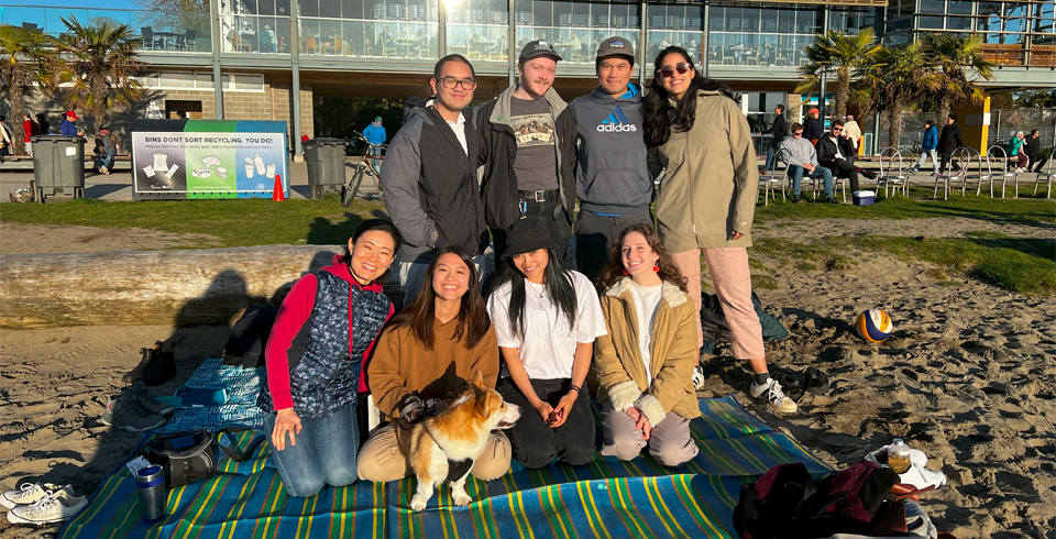 Lighter Foodprint team photo taken from First Beach